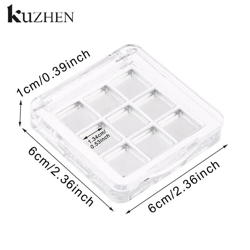 9-roosters Lege Oogschaduw Case Palette Oogmake-up Opbergschotel Voor Vrouwen Meisjes Make-up Beginners DIY Oogschaduw Tool