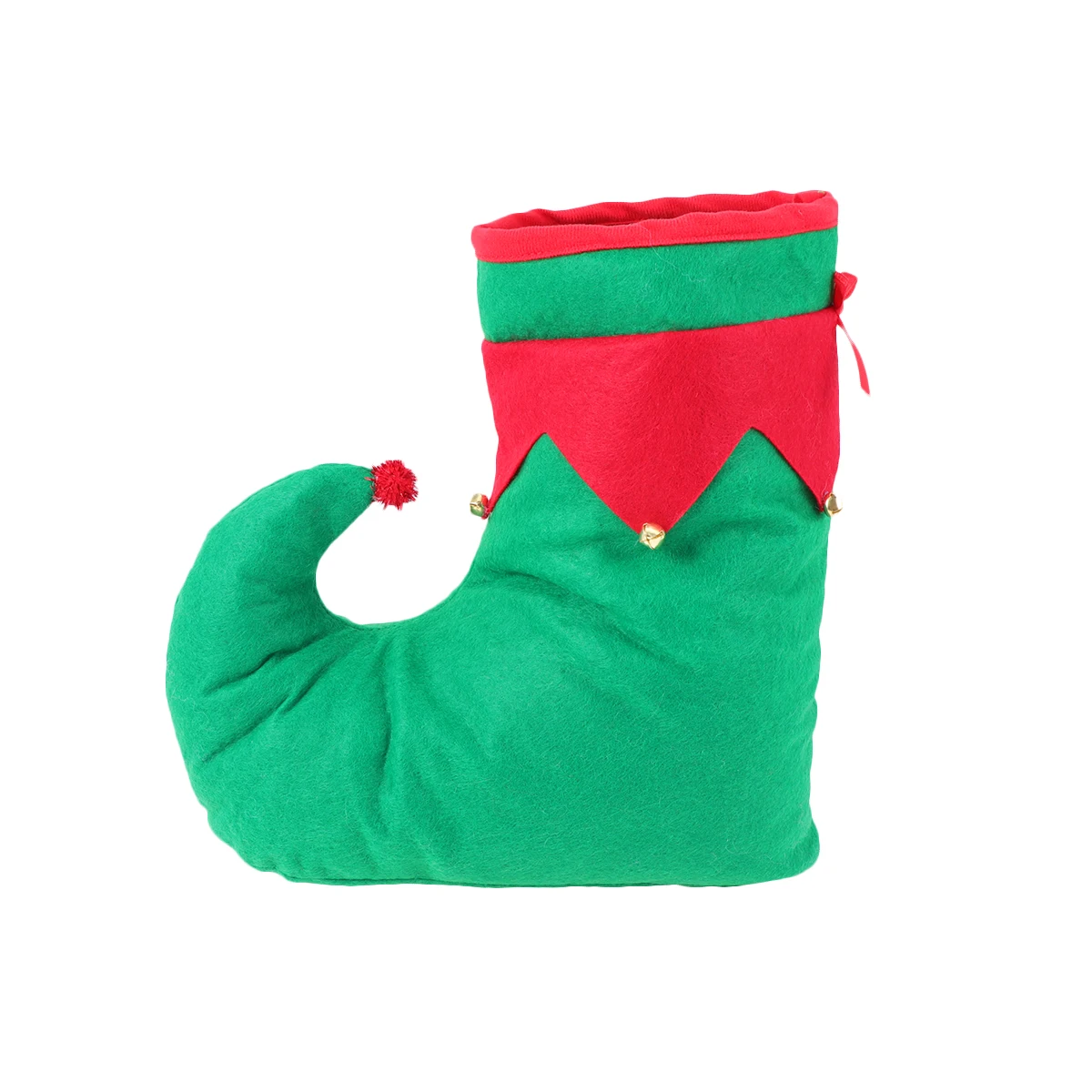

Christmas Elf Hat Slippers Red Mens Comfort Novelty Funny Costume Accessories Bells Party Props Holiday