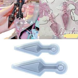 Shiny Glossy Geometry Arrows Ornament Silicone Epoxy Resin Mold DIY Keychain Pendant Jewelry for Bag Decorations Craft