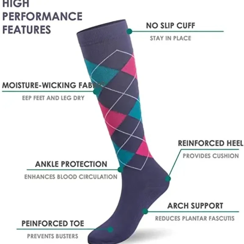 Men Women Compression Socks for Leggings Running Pressure Soccer Unisex Adult Socks Korean Edition Network Pressure Nurse Sock