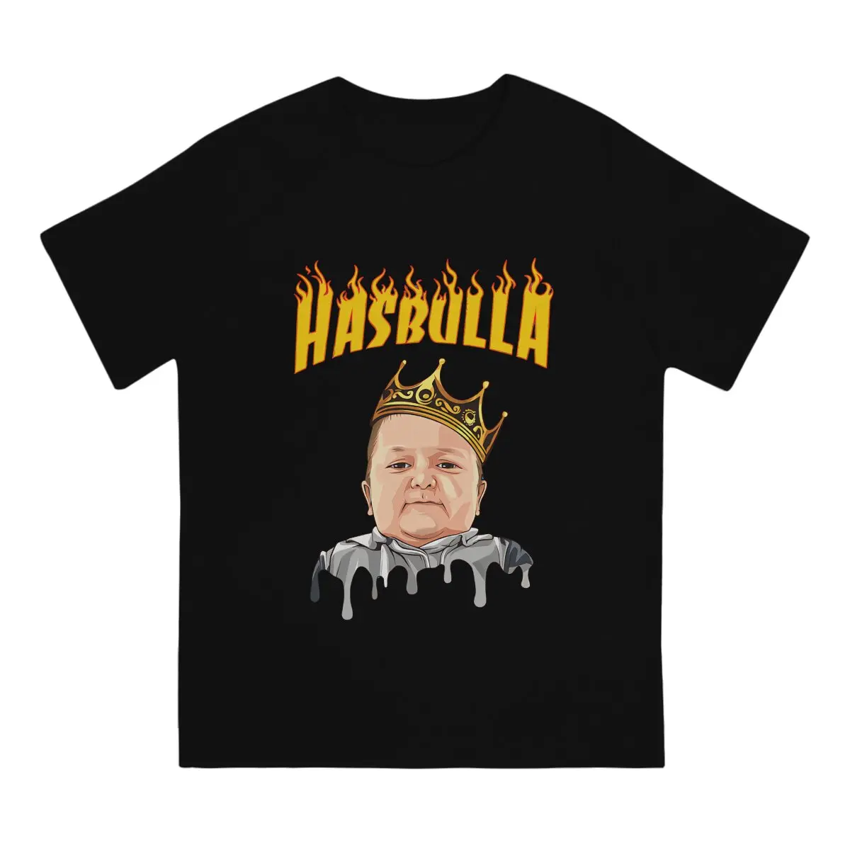 King Hasbulla TShirt For Men Hasbulla Magomedov Clothing Style Polyester T Shirt Soft