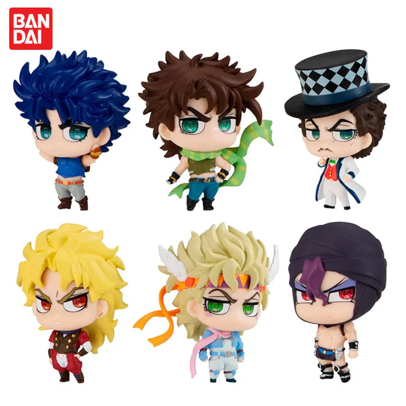 Genuine JoJo's Bizarre Adventure Gashapon Toys Jonathan Joestar Joseph Joestar William A Zeppeli Dio Brando Action Figure Toys