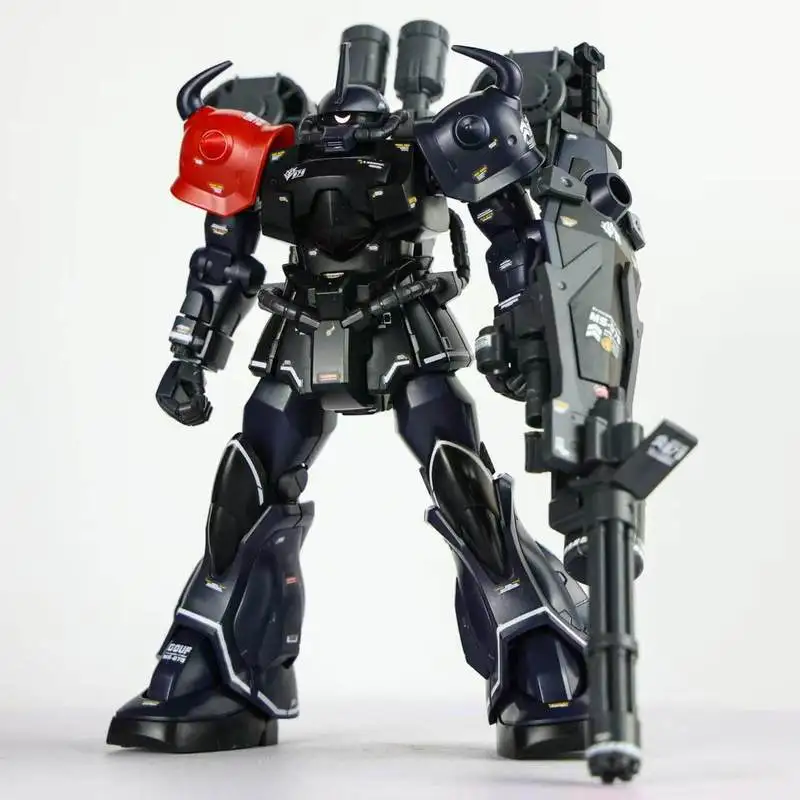 HG 1/144 MS-07B-3 Gouf Custom Night Style Zeon With Flight Backpack And Weapon Plastic Assembly Model Kit Movable Figure Gift