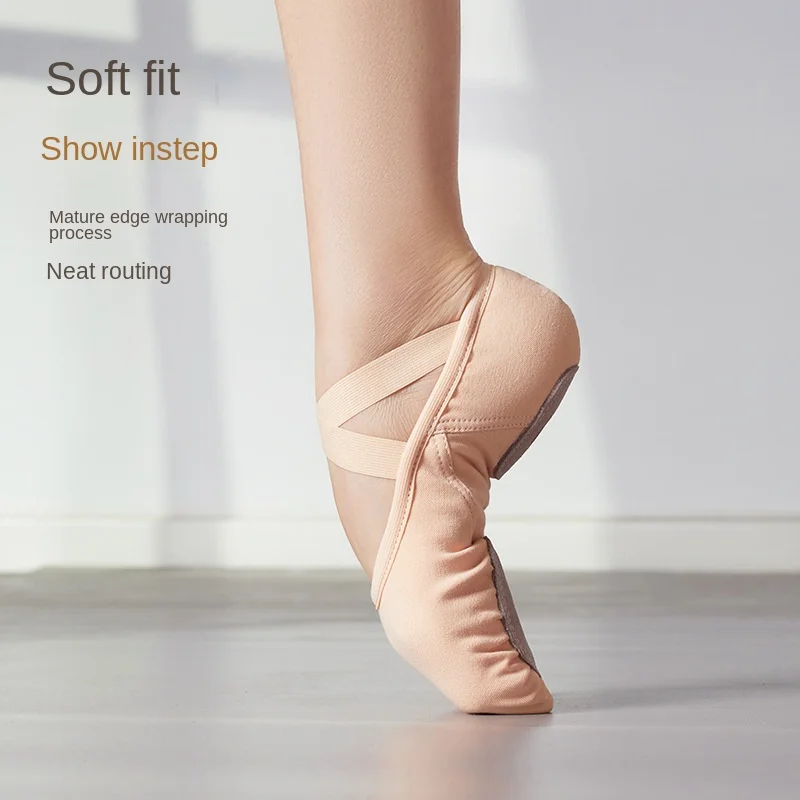 New Elastic Cloth Dance Shoes Soft-Soled Ballet Cat Claw Shoes Adult Girl Dance Yoga Male and Female Rhythmic Gymnastics Shoes