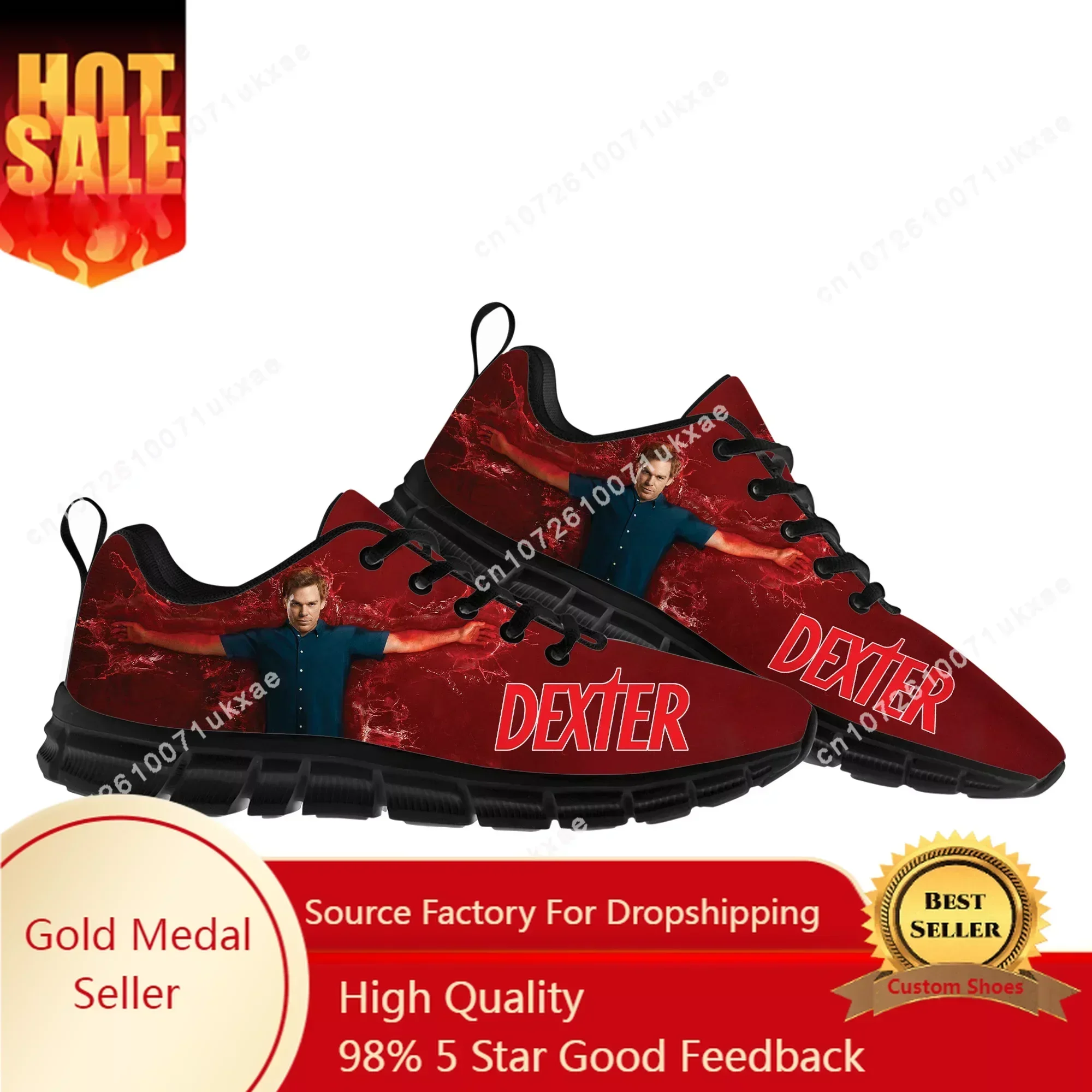 Dexter TV Show Morgan Sports Shoes Mens Womens  Sneakers Parent  Sneaker Customize DIY Couple Shoe
