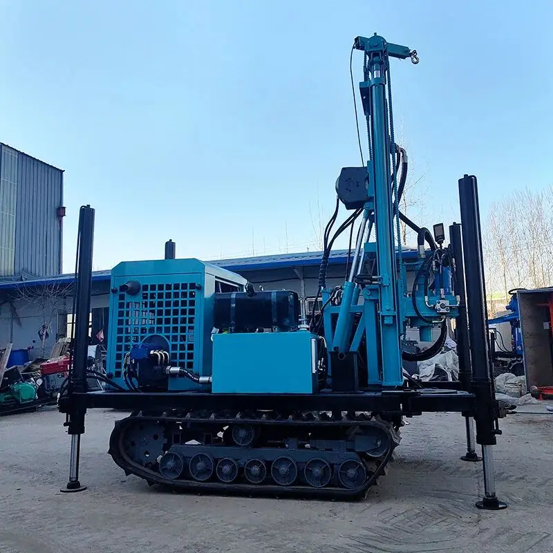 

Индивидуальная установка для бурения водяных скважин премиум-класса длиной 300 м. Самая продаваемая роторная гусеничная гидравлическая дрель.