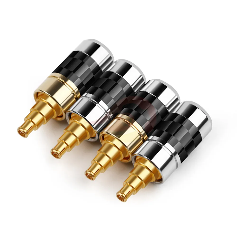 

HiFi Headphone Jack Wire Connector For IE40 IE40PRO Earphone Pins Gold Plated Beryllium Copper Audio Metal Adapter Black