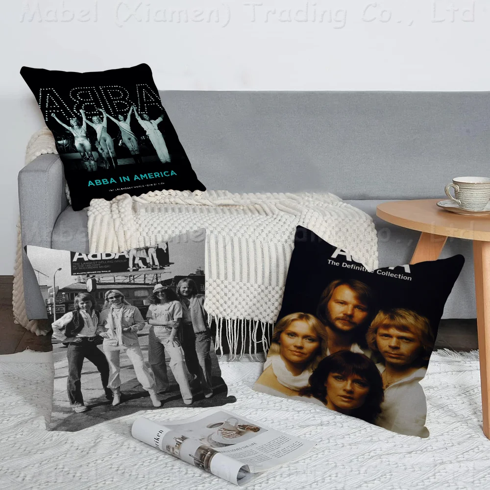 Swedish Band ABBA Cushion Cover Pillow Cover Decor Pillowcase Printed Cushion Case For Couch