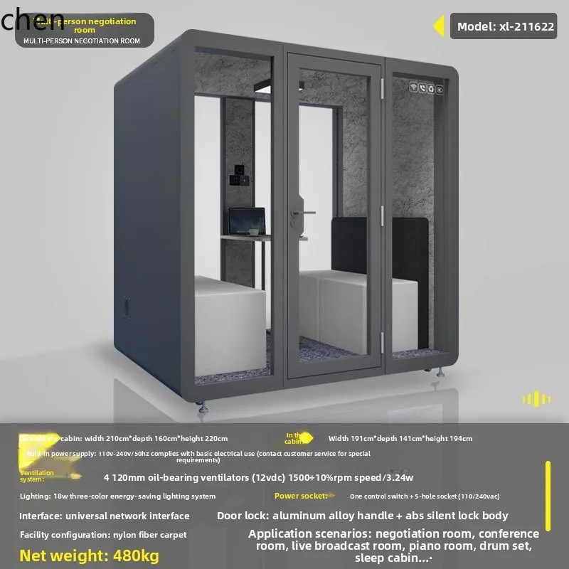 ZML تسجيل ستوديو المنزل المحمول عازلة للصوت غرفة مكتب كشك الهاتف المحمول