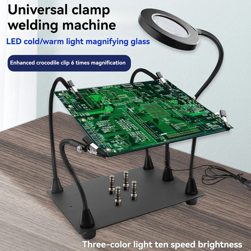 USB Magnet Welding Holder The Third Hand Helping Hands Soldering Station For Electronic Repair Soldering Fixture