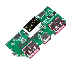 5V 3A cyfrowy wyświetlacz litowo-Batterie szybki moduł ładowania IP5356 TYPE-C Micro USB QC 3.0 2.0 PD 3.0 PD2.0/AFC/FCP szybkie ładowanie