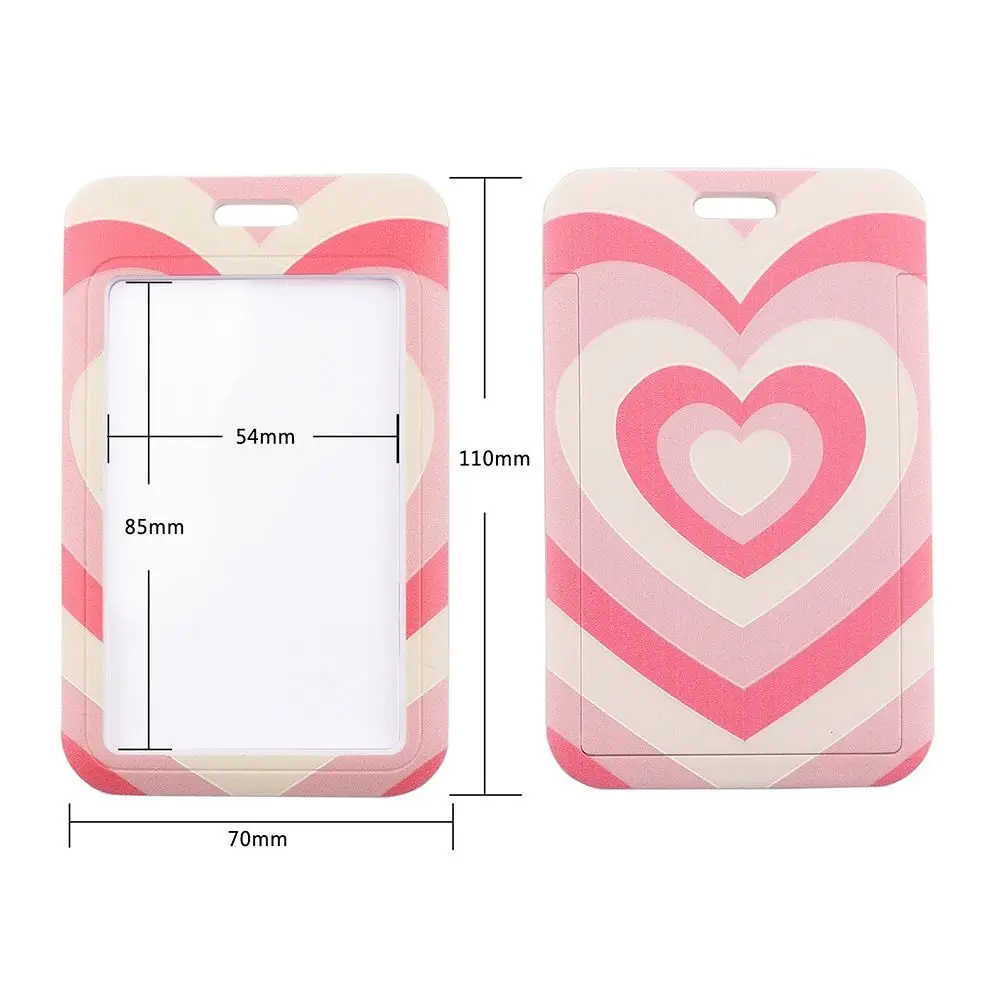 gifts Waterproof School Office Supplies Transparent Window Card Case Card Holder Cover ID Badge Holders Sunflower Lanyard