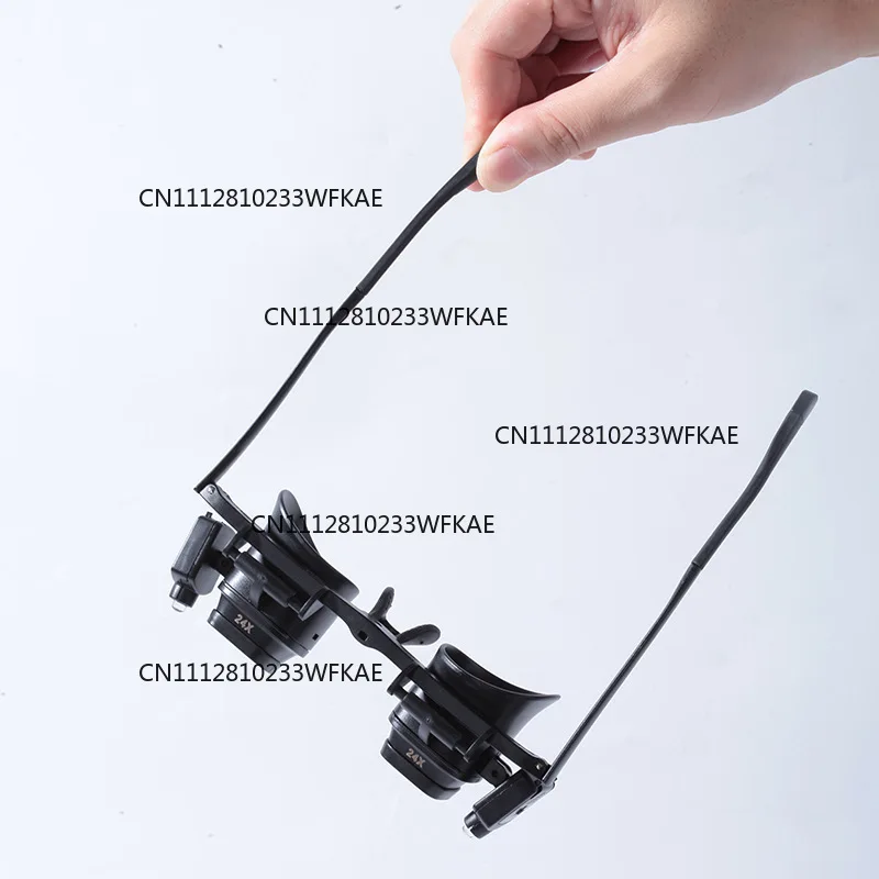 Head wearing glasses portable watch repair magnifying glass led lamp mobile phone electronic components welding