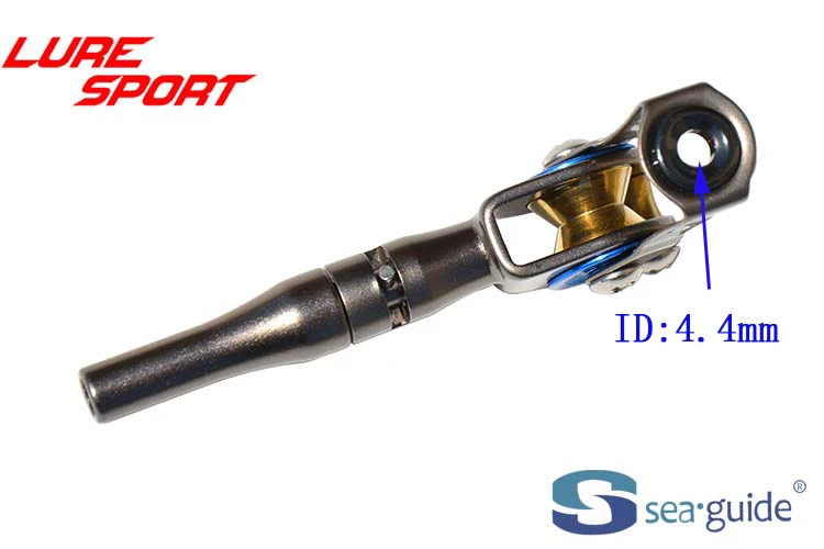 SEAGUIDE SCXRHT-T Silberblauer Stahlrahmen mit Messingrollen-Oberführung, Hochleistungs-Bootruten-Bauteil, Reparatur-DIY-Zubehör – Detail 1