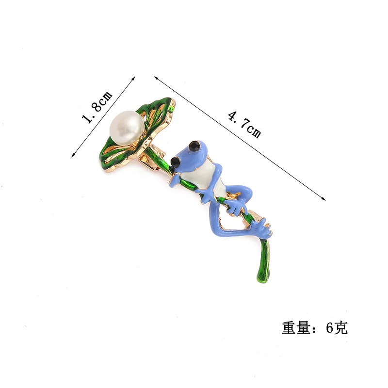 Classic Enamel Frog Umbrella Brooch For Women Men Fashion Vintage Creative Badges Accessories Unisex Clothing Bag Buckle Pins