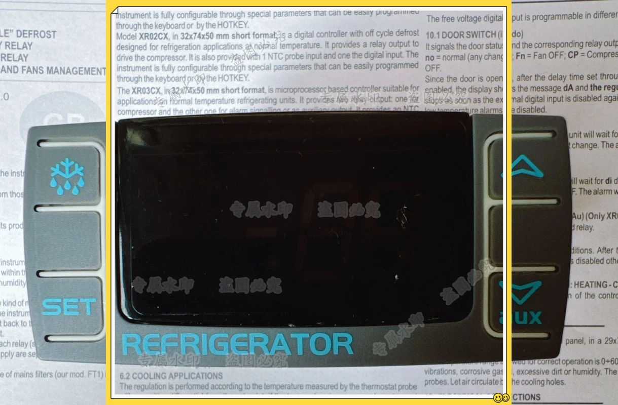 

for Dixell XR03CX New Elf Electronic Temperature Controller Cold Storage Thermostat Refrgerator Temperature XR03CX-5N0C1
