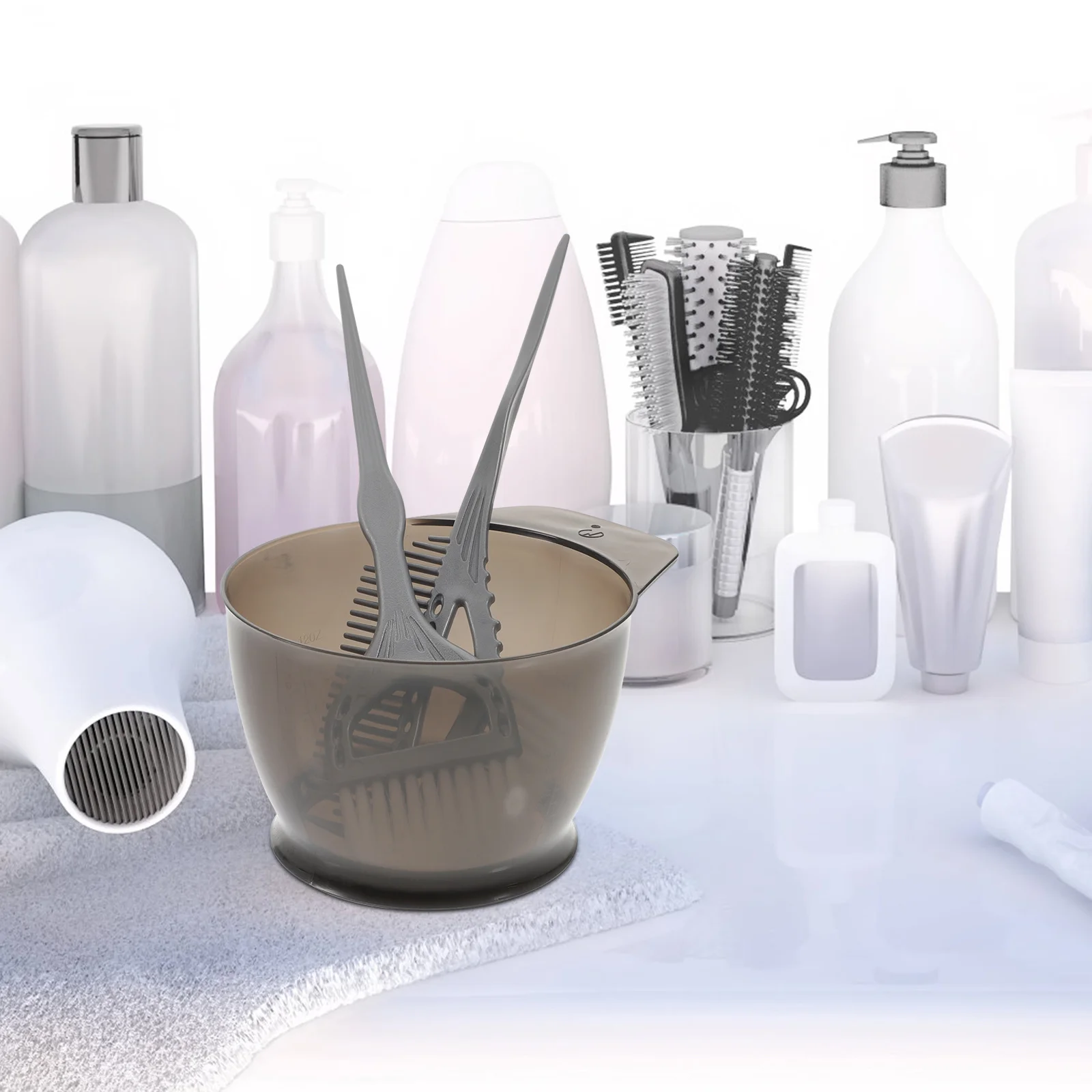 3Pcs Hair Dyeing Supplies Set Hair Coloring Bowl Brush Comb Flexible Bristles Smooth Application Home Salon Kit - Image 6