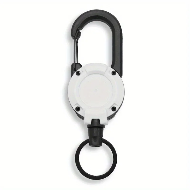 1/2/4 Stück ausziehbare, einziehbare Schlüsselanhänger, robuste Clip-Halterungen mit Karabiner-Schlüsselanhänger für Herren, Outdoor-Taschen – Detail 6