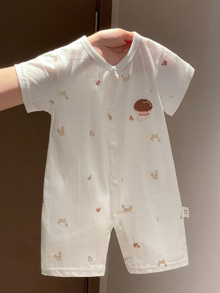 

Летний комбинезон-слип Xinfefi для новорожденных, тонкий, дышащий, повседневный, свободного кроя, для мальчиков и девочек, серия Harvey