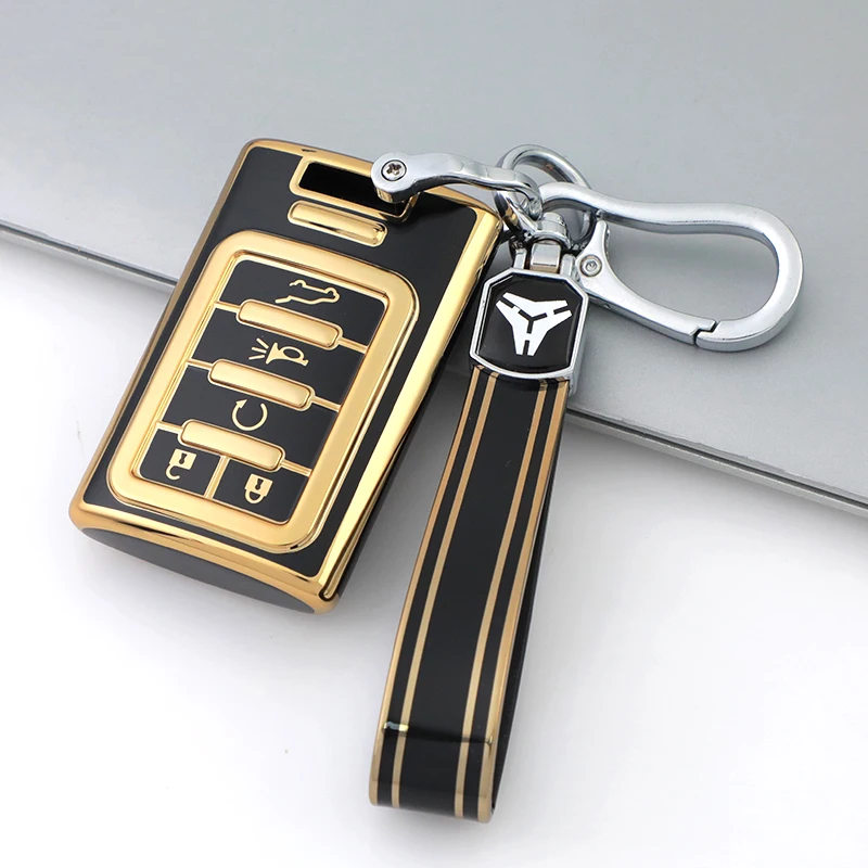 TPU Car Shell Fob Remote Key Case Cover for Cadillac DTS SLS SRX XLS STS Escalade CTS ATS 28T CTSV XTS For Chevrolet C7 Corvette