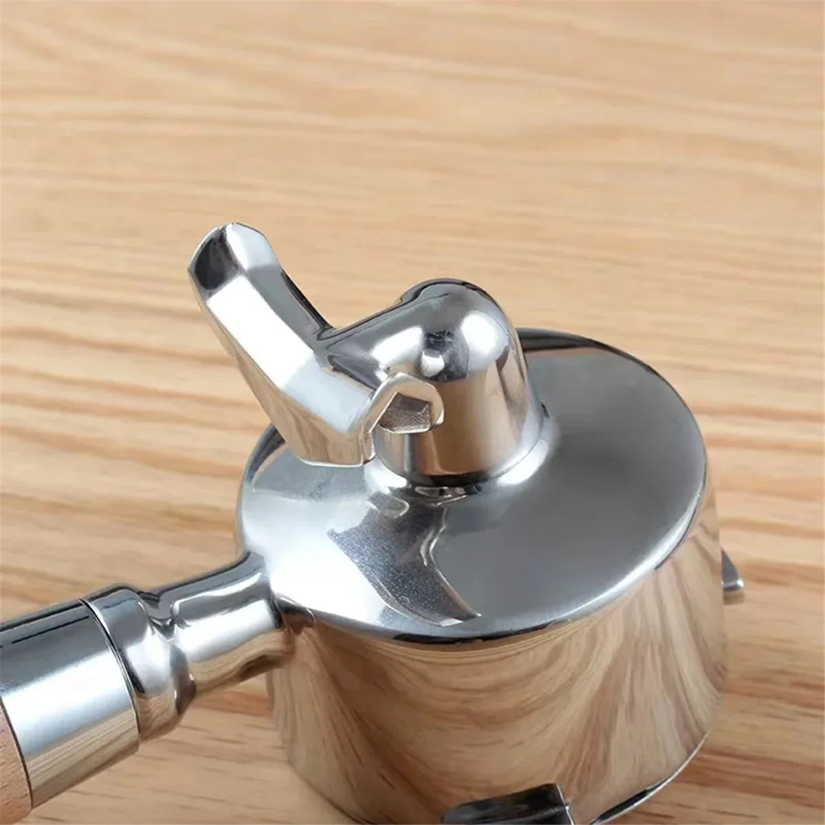 NEW DIY Single Head 51MM Double Spout Coffee Portafilter Filter Holder for Dedica EC680/685 Stainless Steel