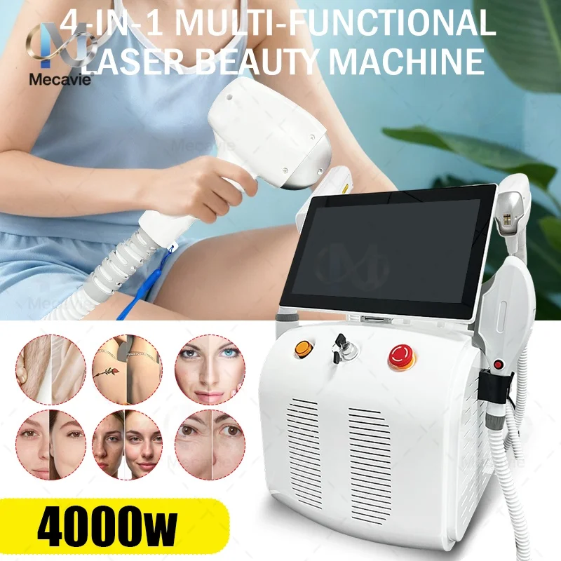 2026New 5000W Four Wavelength Ice Titanium Beauty Machine 755 808 940 1064nm Ice Cooling Design, Painless Permanent Hair Removal