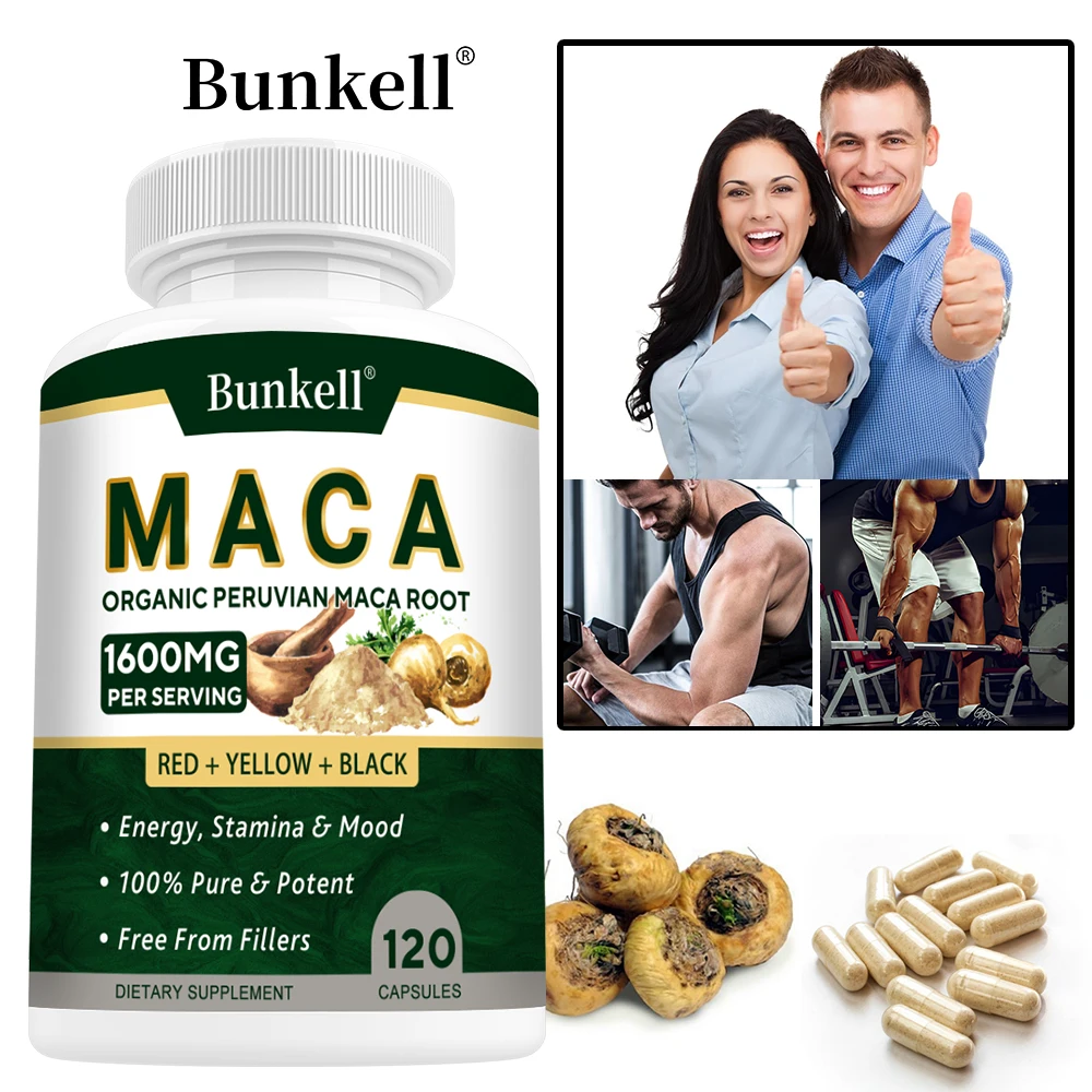 

Капсулы с корнем маки – 120 веганских капсул, желтая, красная, черная мака для мужчин и женщин – для поддержания здоровой энергии, выносливости и работы мозга