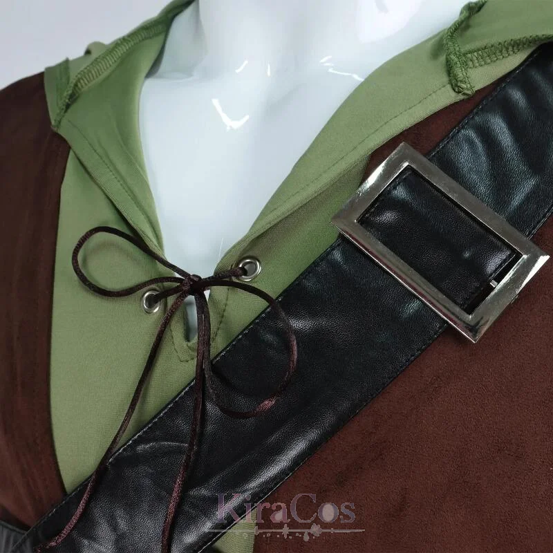 Robin Hombre Green Arrow Cosplay Costume Adult Men's Hooded Prince Fancy Set Halloween Carnival Party Stage Performance - view 6