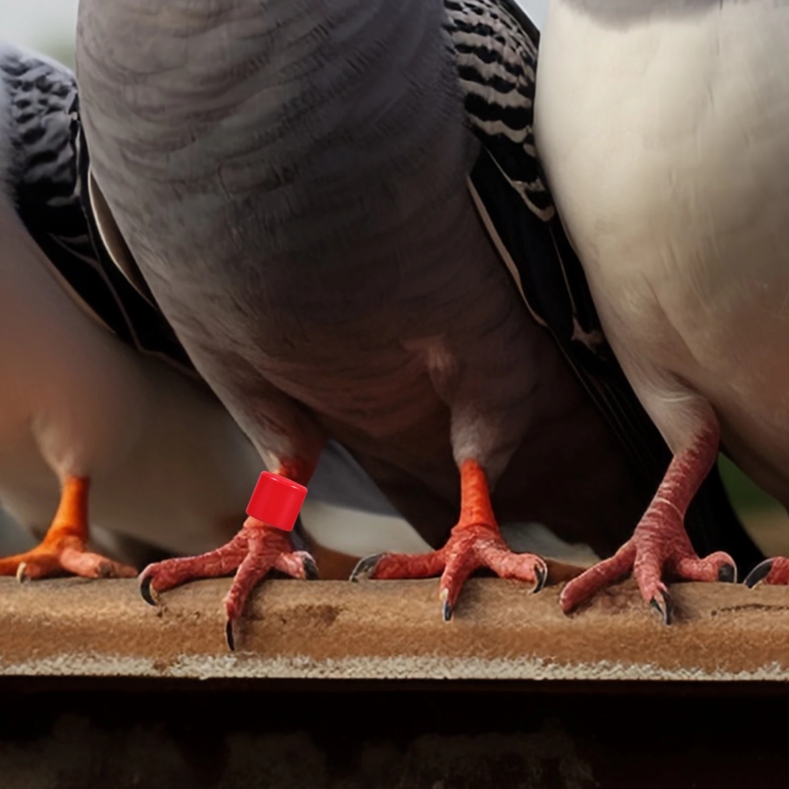 

50pcs Pigeon Leg Rings Quail Bands Bird Identification Foot Markers 8mm Colorful Lightweight for Breeders Birds