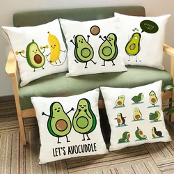 Funny Avocado Printed Pillowcase Decorative Cushion Sofa Throw Pillow Cover Chair Car Pillows Case Home Decor Housewarming Gifts