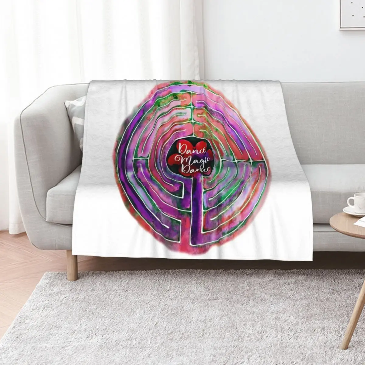 Labyrinth Dance Magic Dance Throw Blanket Single Custom Multi-Purpose Sofa Throw Travel Picnic Blankets