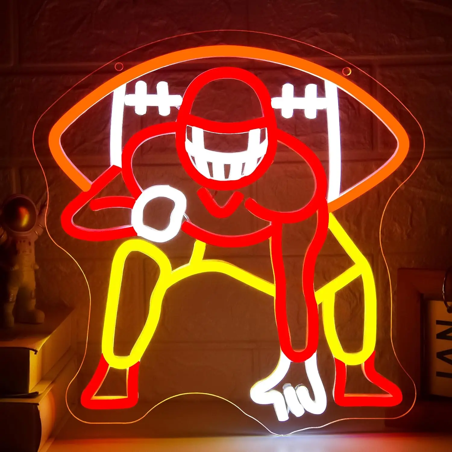 

Sports Neon Sign USB Football Rugby LED Neon Light for Kid's Room Game Room Bar College Club Bedroom Decoration Gift