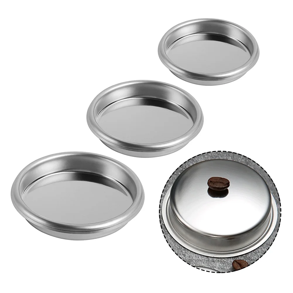 Stainless Steel Coffee-Machine Backflush Insert Basket Blind Filter Non Pressurized For 51/54/58mm Semi-Automatic Coffee