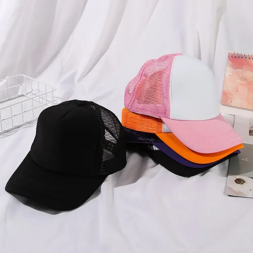 قابل للتعديل شقة قناع الصيف قبعة قبعة بيسبول Sunhat قبعة سائق الشاحنة Snapback
