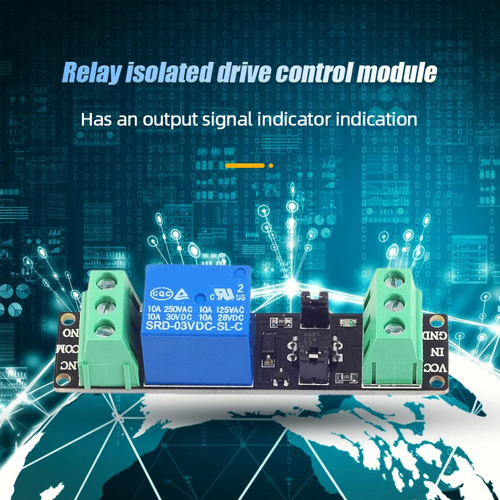 Placa de Control de accionamiento aislada DC 3V/3,3 V indicador de señal de salida módulo controlador de alto nivel módulo de relé de disparo de alto nivel