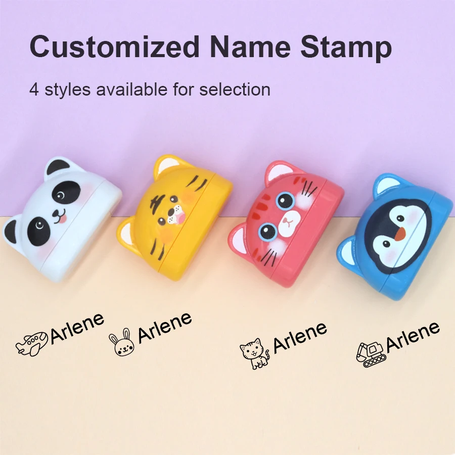 Personalized Name Stamps for Kindergarten: Custom Name Seals for Kids, Clothing Labels, Waterproof Textile Tags