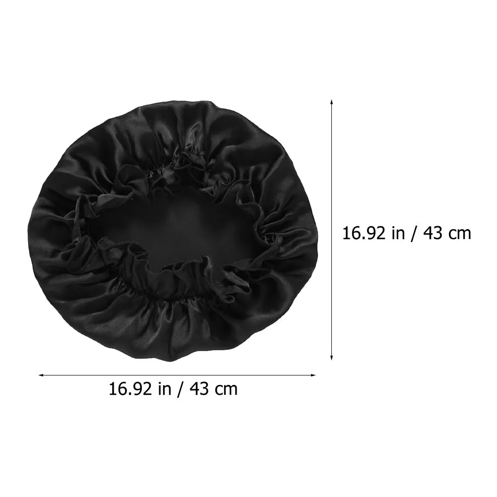 1 قطعة بونيه النوم الحرير للنساء الحرير العناية بالشعر قبعة ليلة النوم غطاء لينة مرنة موجة حافة قبعة لجميع المواسم