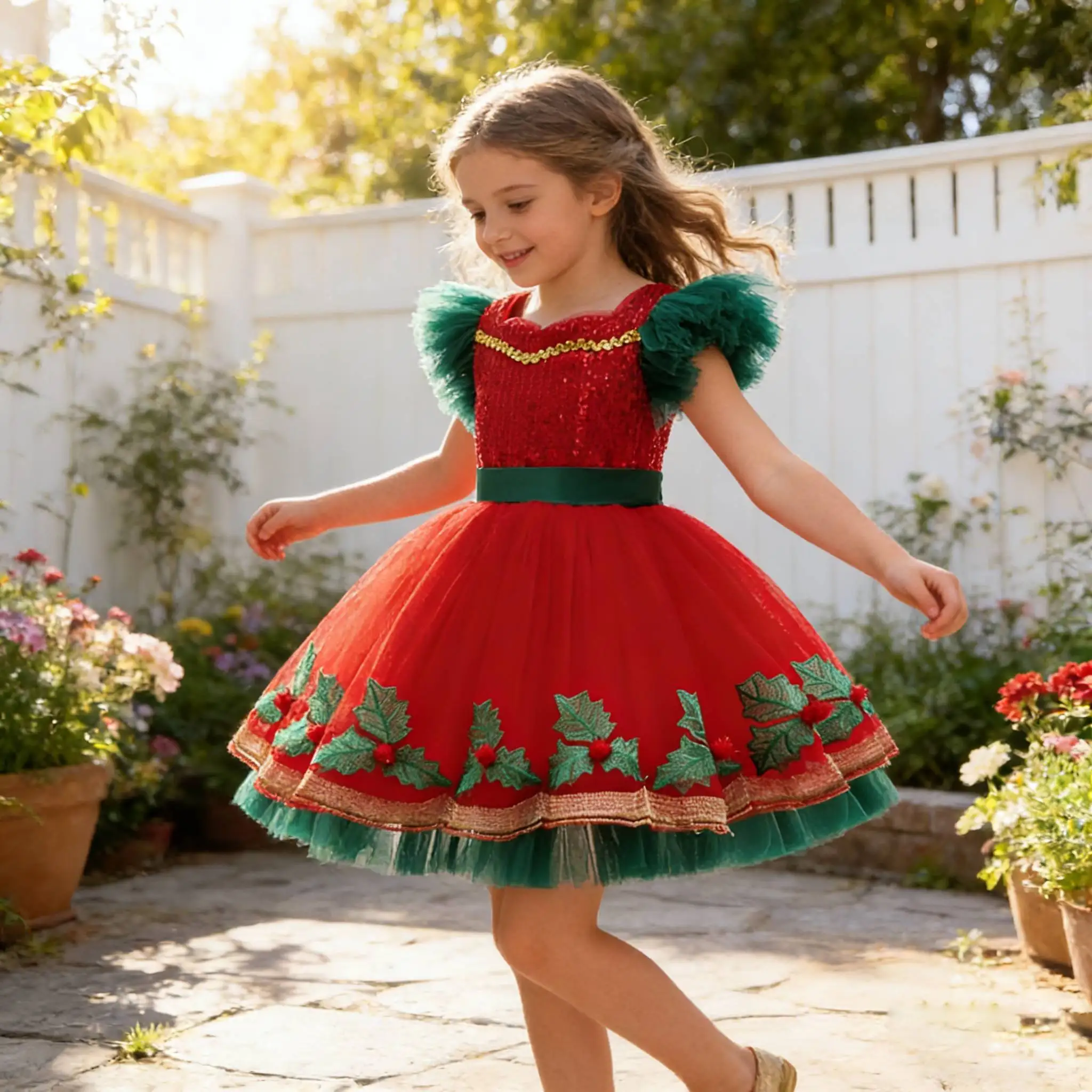 

Рождественские платья для девочек, зеленое сетчатое праздничное платье с блестками для девочек, детское рождественское вечернее платье мечты для детей 3, 4, 5, 6, 7, 8 лет