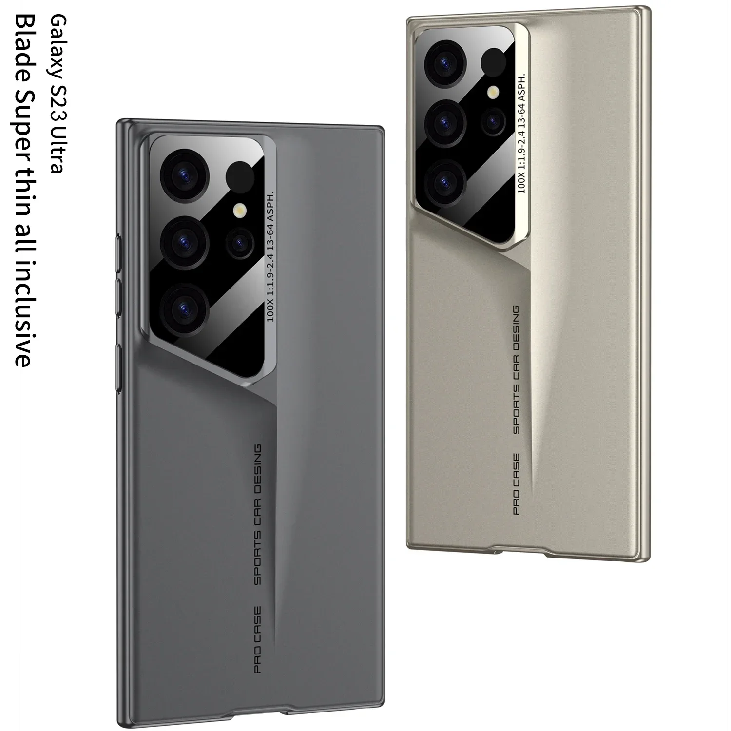 Ультратонкий матовый чехол для телефона Blade Mecha Hard PC для Samsung Galaxy S24 S23 S22 S25 Ultra, защита объектива, матовый противоударный чехол