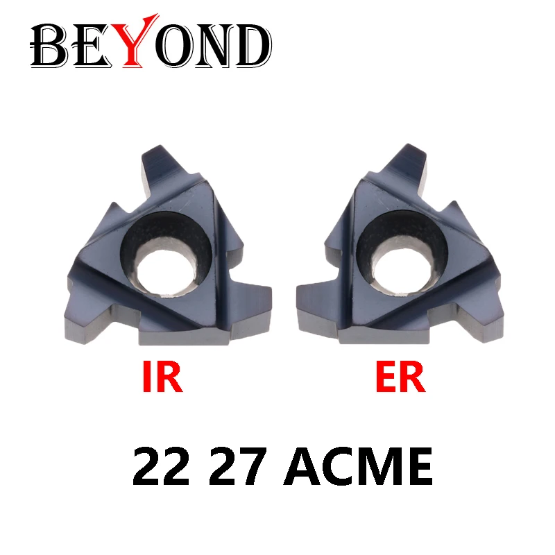 beyond 22er acme 27er 4acme rosqueamento carboneto insere 22ir 27ir 5acme cortador de torno de rosca trapezoidal 10 pcs box 22 27 er 01