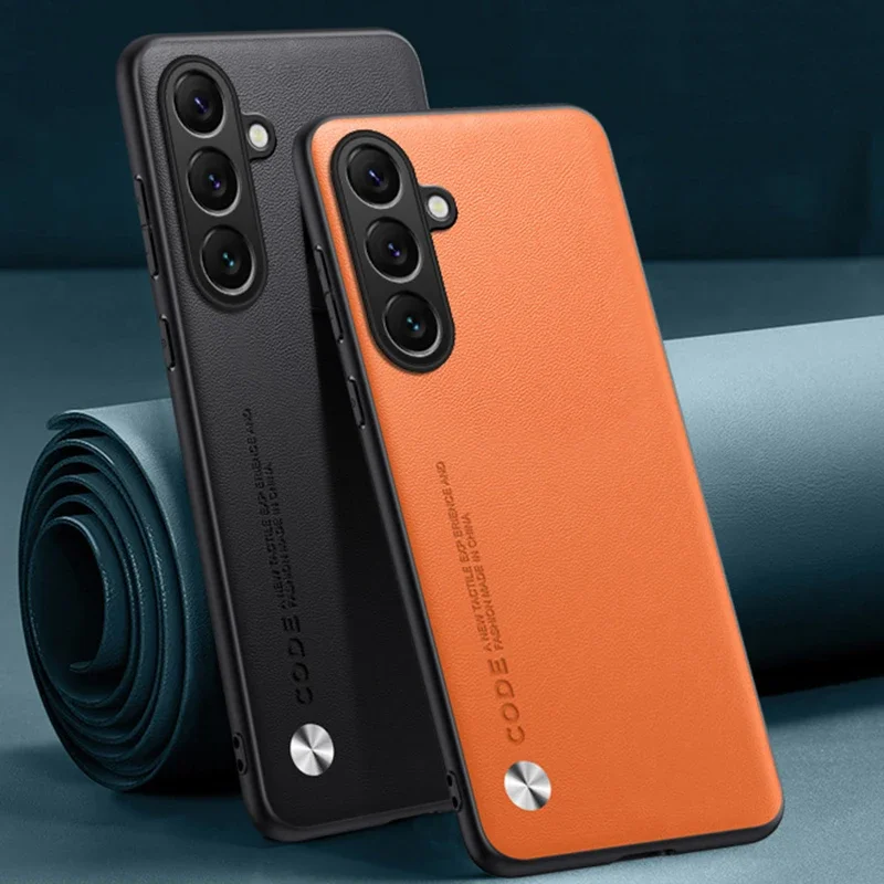 Luxus PU Ledertasche Für Samsung Galaxy A55 5G Zurück Abdeckung Silikon Stoßfest Voller Schutz Telefon Fall Für Samsung a55 Coque