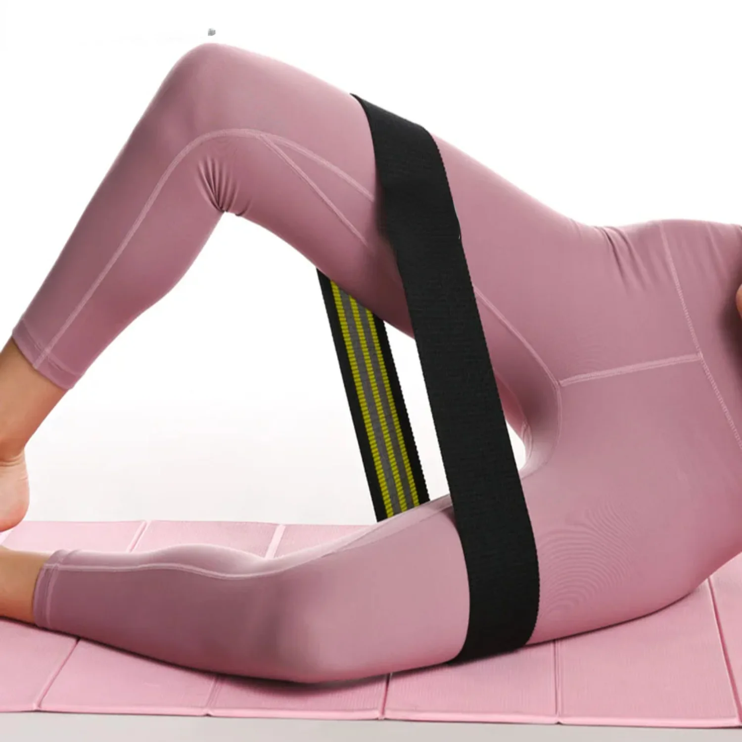 

Fitness Resistance Bands Exercise Workout Set Fabric Loop Yoga Booty Bands 3-Piece Leg Thigh Butt Squat Glute