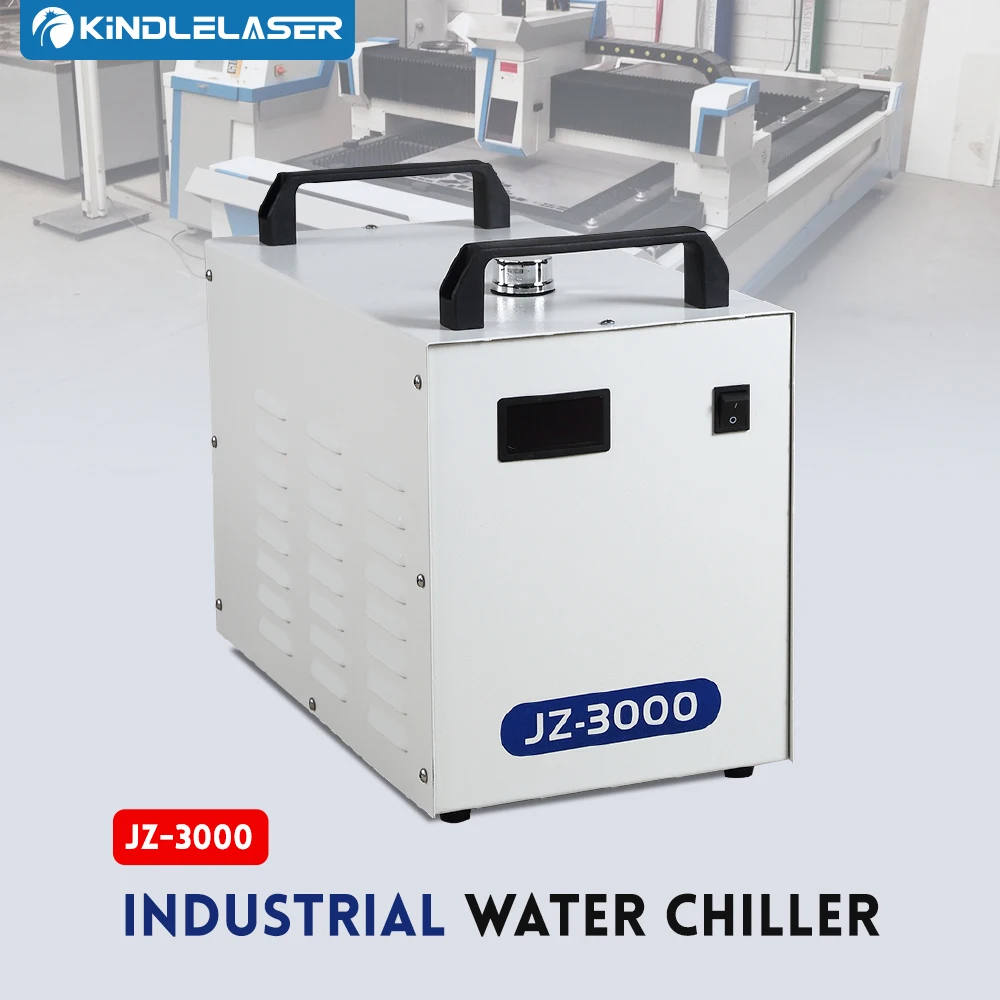 

JZ-3000 Industrial Water Chiller for CO2 Laser Engraving Cutting Machine Cooling 60-80W Laser Tube DG110V AG220V