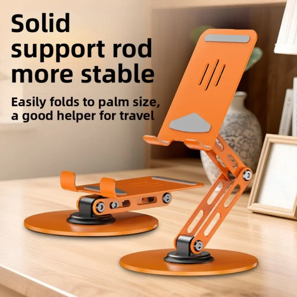 

360 ° Rotating Adjustable Phone Holder Folding Metal Mobile Phone Holder Stand Portable Adjustable Table Cell Phone Stand