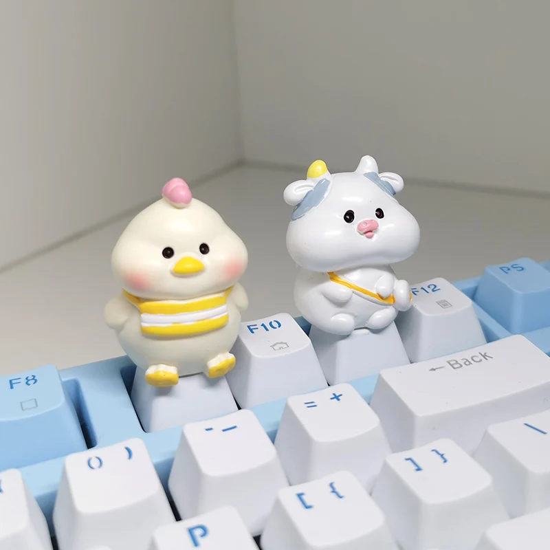 

Chinese 12 Zodiac Animal Artisan ESC Keycaps MX Cross Switch for Mechanical Keyboard Keycaps R4 Profile for Customization