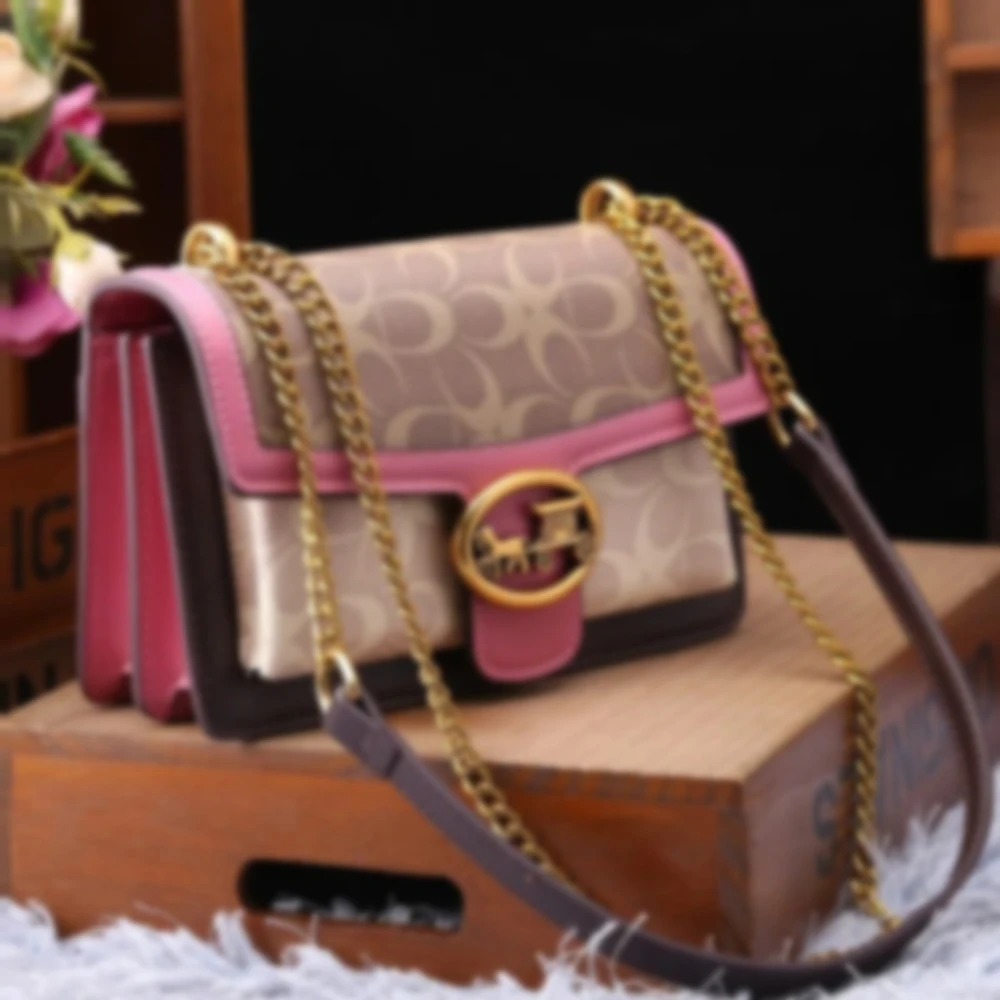 

High-end shoulder bag for women, light luxury, color contrast, simple, shoulder bag, designer, small, fashionable, new, 2025