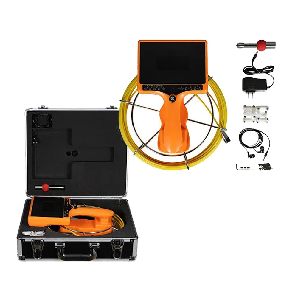 1 Set Pipe Camera System With 7 Inch Hand Held Color Screen And Night Version Surveillance DVR Recorder For Pipeline Sewer