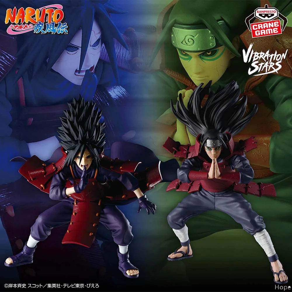 

Официально лицензированная оригинальная фигурка BANPRESTO VIBRATION STARS Senju Hashirama Uchiha Madara, аниме-модель, фигурка Наруто Шиппуден