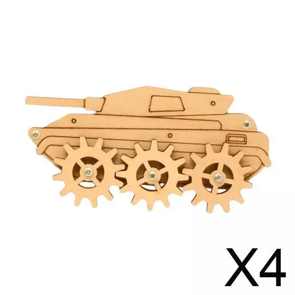 4xKids Busy Board DIY Akcesoria Drewniane zabawki sensoryczne dla dzieci Podróż Chłopcy Tank