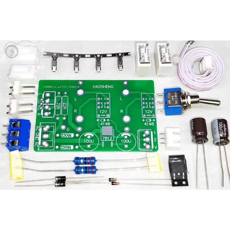 Tablero de conmutación de fuente de audio de relé de dos opciones, tablero de conversión de tablero de conmutación de señal de 2 canales